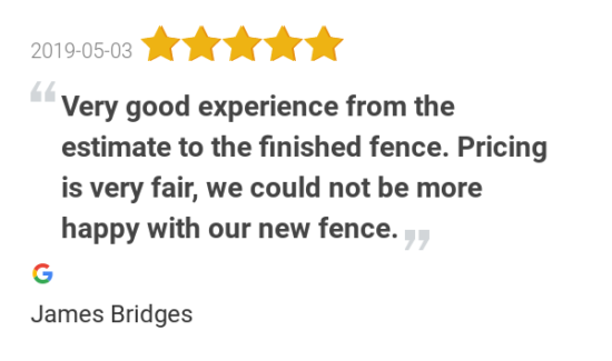 Good Review Privacy Fence Contractor