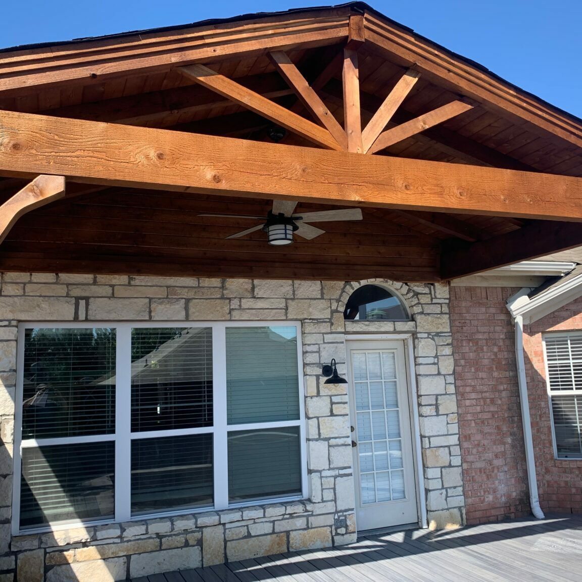 IMG_1802 Western red cedar gable style patio cover WYLIE tx