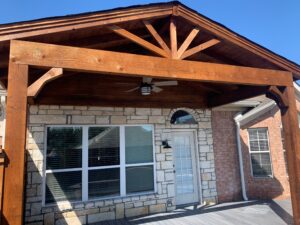 Western red cedar gable style patio cover WYLIE tx
